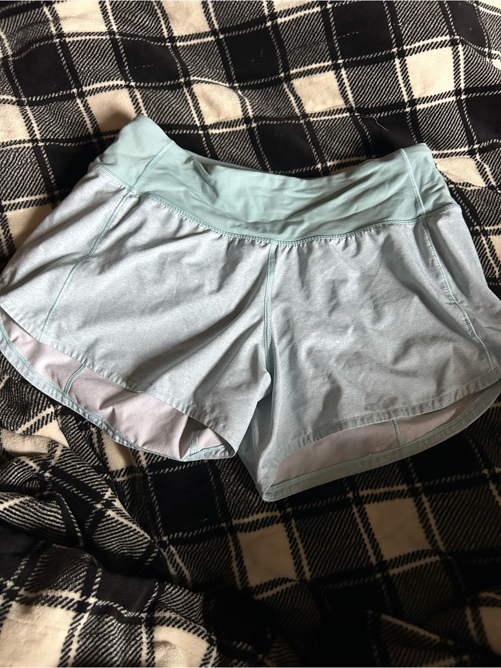 lululemon athletica Light Blue Athletic Shorts